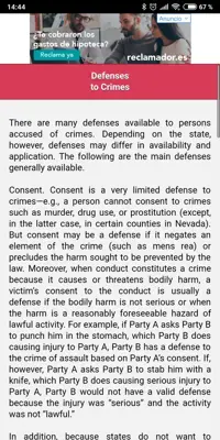 Criminal Law android App screenshot 1