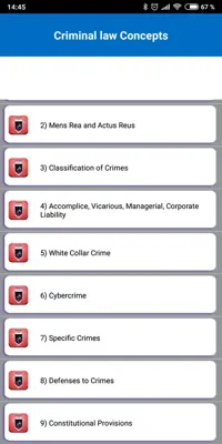 Criminal Law android App screenshot 2