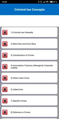 Criminal Law android App screenshot 4